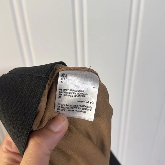 INC International Concepts Tan Wide Leg Studded pull on Pants Size Large - Picture 10 of 10